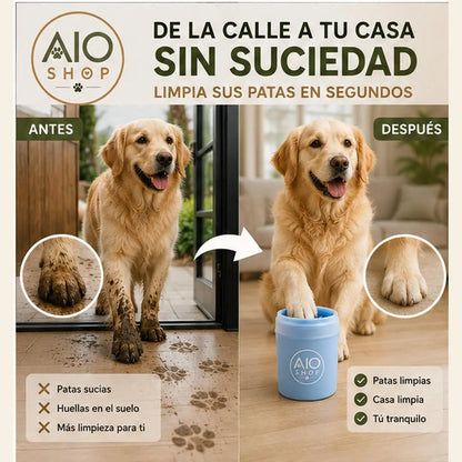 Patas limpias en segundos, sin ensuciar tu casa con PawClean™
