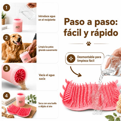Patas limpias en segundos, sin ensuciar tu casa con PawClean™